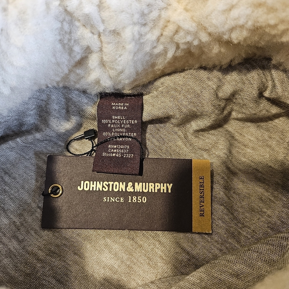 Faux Sherpa Reversable Pancho One Size Johnston & Murphy - Picture 6 of 9